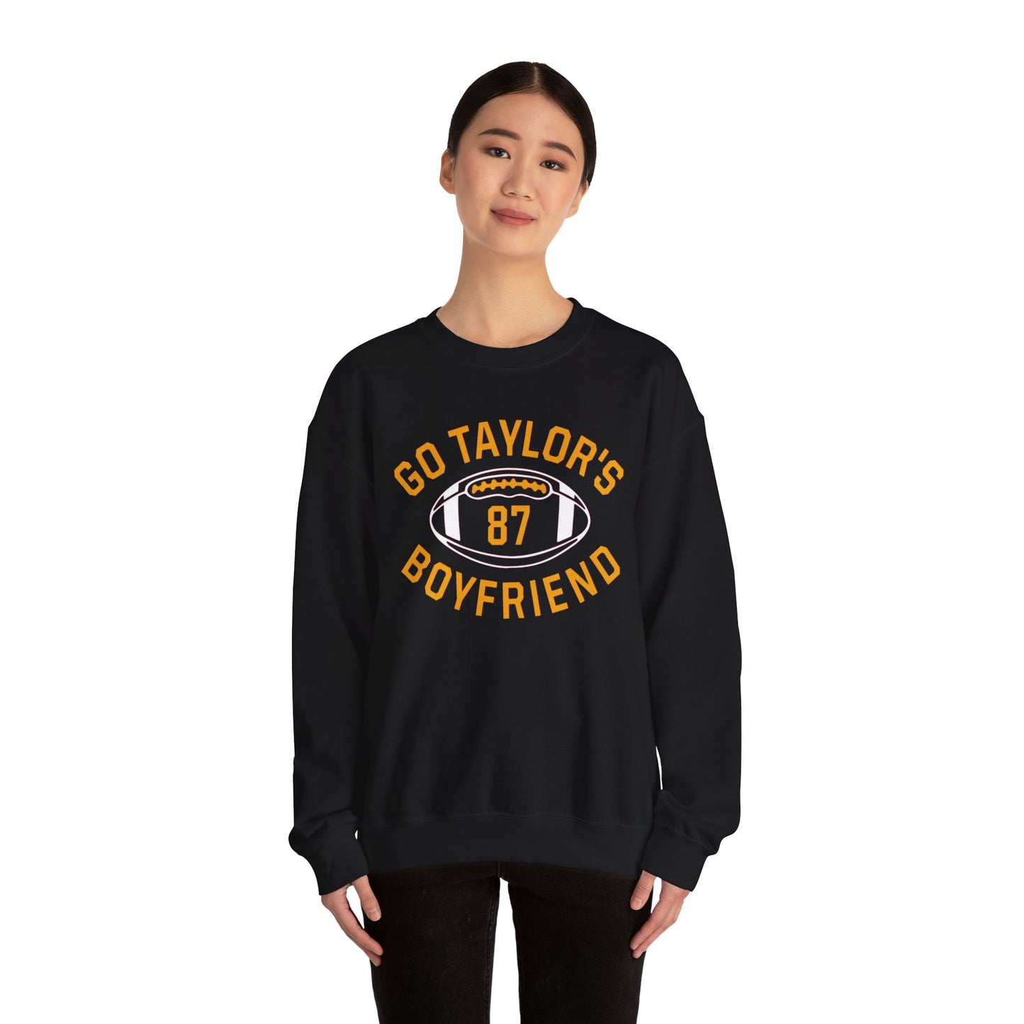 Custom Football Boyfriend Sweatshirt - Go Taylor's Boyfriend - Cozy Unisex Crewneck