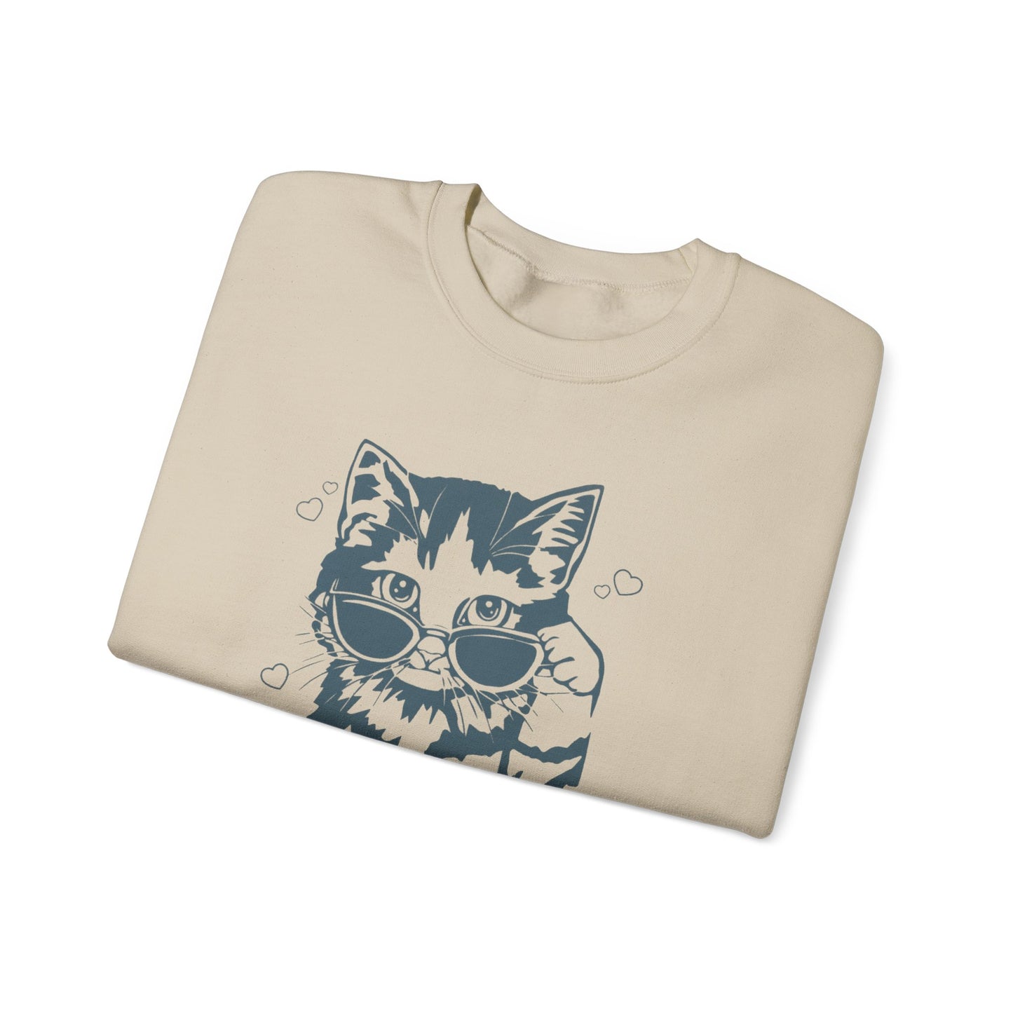 Cat Lover's Crewneck Sweatshirt – "Me and Karma Vibe Like That"