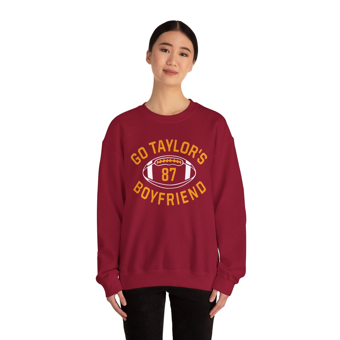 Custom Football Boyfriend Sweatshirt - Go Taylor's Boyfriend - Cozy Unisex Crewneck