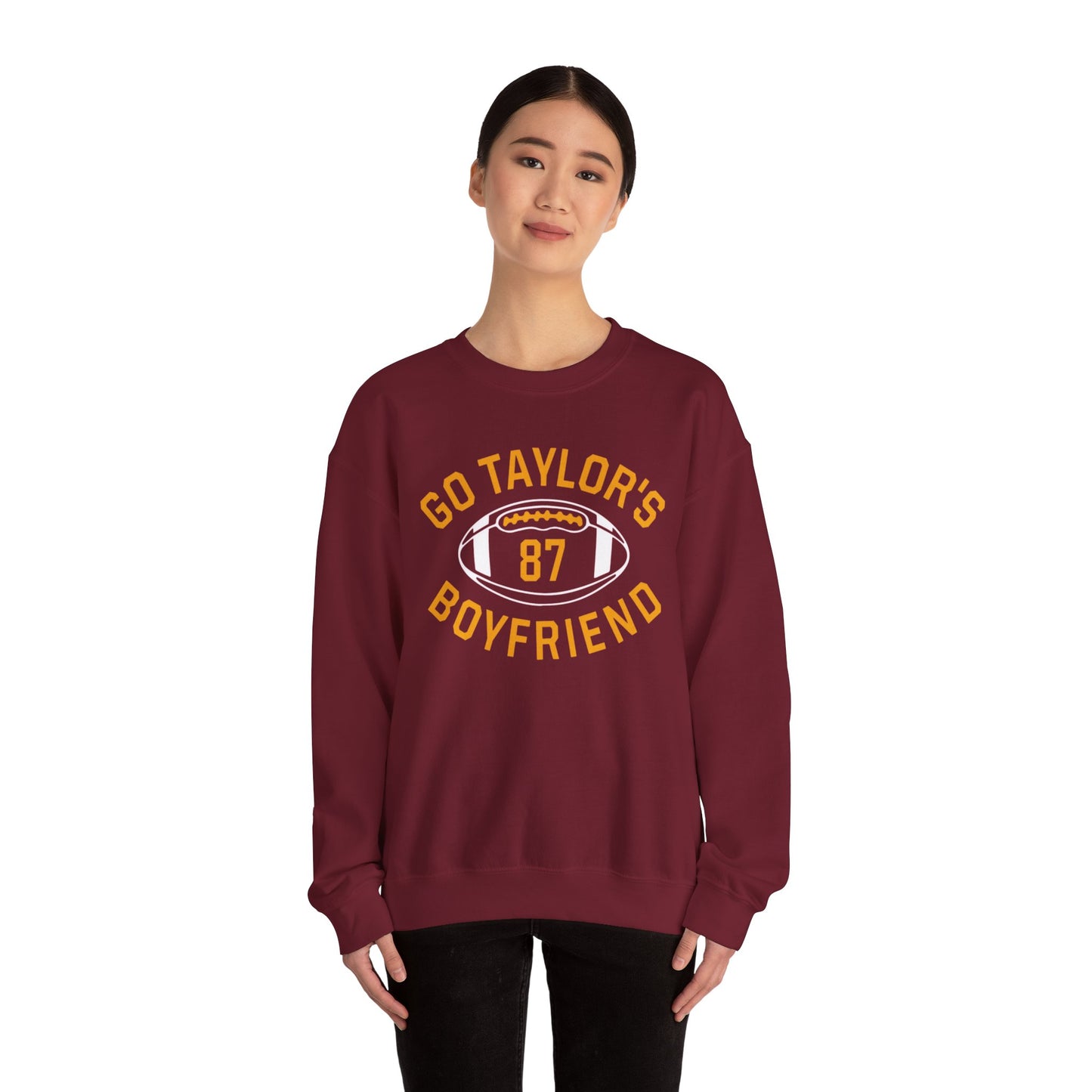 Custom Football Boyfriend Sweatshirt - Go Taylor's Boyfriend - Cozy Unisex Crewneck