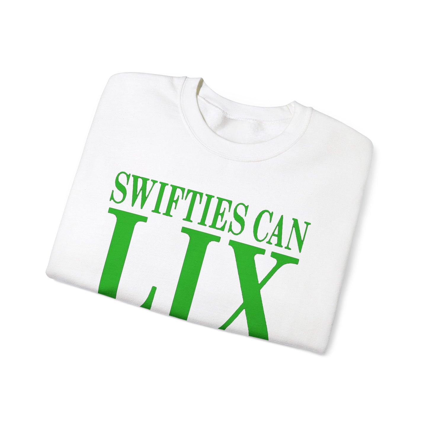 Funny Swifties Crewneck Sweatshirt - "SWIFTIES CAN LIX MY BALLS"