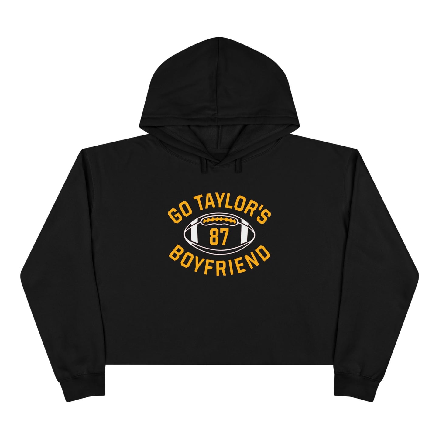 Go Taylor's Boyfriend Crop Hoodie - Perfect for Game Day and Fan Wear