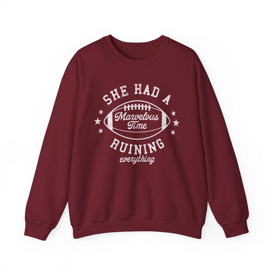 Marvelous Time Football Sweatshirt for Fun-Loving Fans